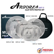 ARBOREA ชุดแฉ รุ่น AMT-5 แฉมิ้ว Mute Cymbals ประกอบด้วย 14" Hihat 1 คู่ และ 16"Crash, 18"Crash and 2