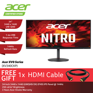 Acer Nitro XV340CKP 34" 144Hz UltraWide QHD Gaming Monitor