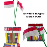 PUTIH MERAH (ECER 1 flag stalk) Flag Stick Red and White Stick Plastic Stick