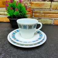 JAJ Pyrex Chelsea Trio Teacup Set