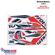 DASH 110 V2 (2) REPSOL STICKER BODY STRIPE HONDA