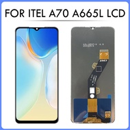 จอ LCD แบบดั้งเดิม XD 6.6 "สำหรับ Itel A70 LCD Itel อะไหล่ดิจิทัลแผงประกอบหน้าจอสัมผัสจอแสดงผล A665L
