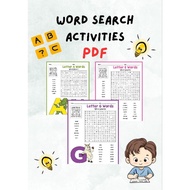 [PDF] Aktiviti Word Search Kanak-Kanak | Worksheet Cari Perkataan | Printable Seronok & Pendidikan