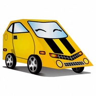 DIY 真‧會跑變形小車-可愛黃跑車變形機器人