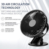 !!Super Wide 9 Inches USB Rechargeable Portable 360 3D AIr Circulation Manual Rotation 5 Rotary Vane