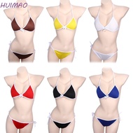 HUIMAO Swimsuit  Fashion Biquini Push-up Bra Solid Color Female Swimwear