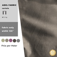 ADEL MIRA Bidang 126" Kain Langsir Blackout Potong Meter Emboss Shining Curtain Fabric