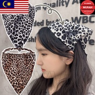 MP Hair Scarf - Streetwear Accessories - Hair Accessories - Triangle Leopard Print Head Wrap - Retro