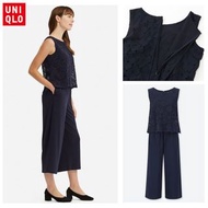Uniqlo Sleeveless Lace Jumpsuit with Pockets // 連身褲