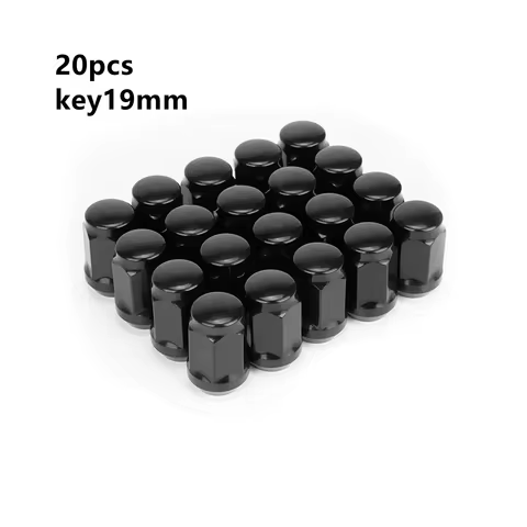 35mm Black Lug Nuts 12x1.25，12x1.5，1/2-20，14x1.5 Wheel Nuts Cone Seat Nuts m14x1.5 Key 19mm