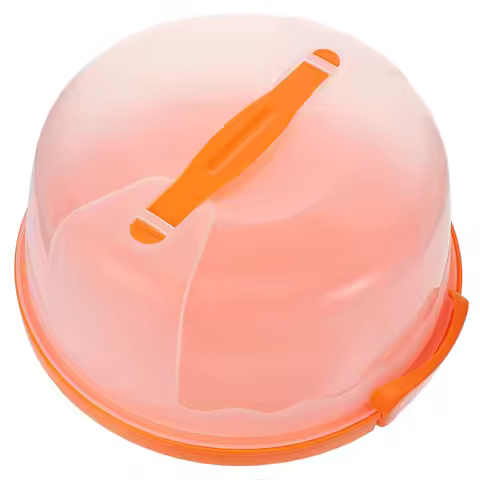 1Pcs Portable Transparent Cake Carrier Plastic Box 8 Inch Round Cake Storage Holder Suitable for Bir