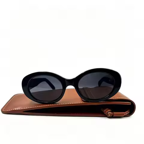 Brand Designer Sunglasses New Acetate Oval Sunglasses For Women Luxury Sunglasses Beach Sunglasses U