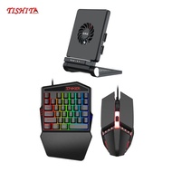 [Bilibili1] One-handed Mechanical Keyboard Left Game Keyboard + Mouse Set Cooling Bracket