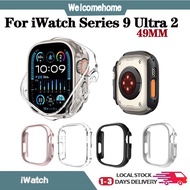 Watch Cover For iWatch Ultra 2 49mm Hard PC Protective Case Hollow Frame Bumper for iwatch Series 9 Pro/Ultra 2