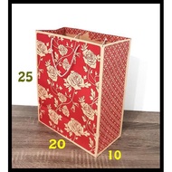 Red Flower Paper Bag / Paper Bag / Gift Bag