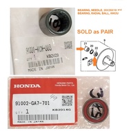 BEARING NEEDLE, 20X29X18(NTN) / BEARING, RADIAL BALL, 6902U sold as pair 91002-GA7-701/91001-KCW-003