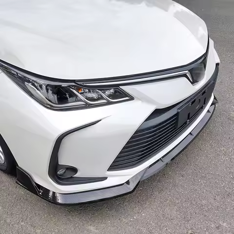 Front Bumper Spoiler for Toyota Corolla Sedan 2019-2023 Protector Plate Lip Body Kit Carbon Surface