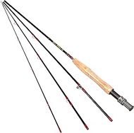 8ft 3-4wt or 5-6wt 4 Pieces Graphite Carbon Fiber Fly Fishing Rod Light Feel Medium Fast Action Freshwater Fly Rod