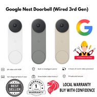 Google Nest Doorbell (Wired 3rd Gen) 2K Video & Gemini AI 2-Way Audio cctv door viewer 2025