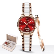 OLEVS 6631 Automatic Mechanical Watch Set Gift Box Waterproof Ladies Watch Women's Watch