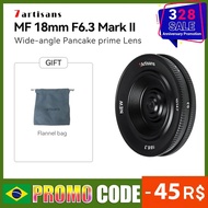 yuan6 7artisans 7 artisans 18mm F6.3 Mark II APS-C Ultra-thin Manual Prime Lens for Sony E Fuji XF Nikon Z Mirrorless Camera Lens DSLRs Lenses