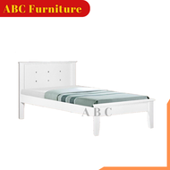 White Simple Wooden Pull Out Bed Single Bed / Katil Kayu Single / Katil Pull Out Single / Katil Pull Out Bujang / Pull Out Kayu / Katil Murah / Katil Tarik Bawah