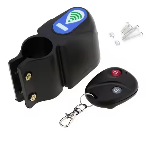 Remote Control Antitheft Bicycle Bike Alarm Alerter Super Loud Rainproof Burglar Alarm Lock With Rem