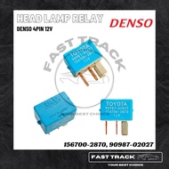 DENSO 4PIN 12V HEAD LAMP RELAY / POWER RELAY 156700-2870 90987-02027