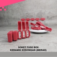 (KB) EMPTY CERAMIC FUSE HOUSING FUSE SOCKET FUSE SOCKET
