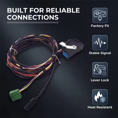 Car Bluetooth Module Wiring Harness Cable Microphone Kit Fit for Golf 6 Passat Tiguan RCD510 RNS510 