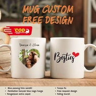 MUG CUSTOM FOTO/FREE DESIGN/KADO ULANG TAHUN