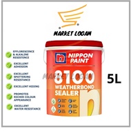 5L Nippon Paint 8100 Weatherbond Sealer Wall Sealer / Undercoat