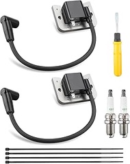 24 584 176-S Ignition Coil Module and Spark Plug Fit for Kohler CH742 XT675 XT775 CV682 CV742 Comman