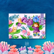 AGENDA PLANNER/ NOTE/ BOOK/ JOURNAL/ 2026 - FLOWER (DOKUSU DECO)