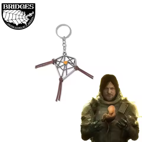 Game Death Stranding Keychain Game Props Sam's Dream Catcher Pendant Keyrings For Women Men Fans Jew