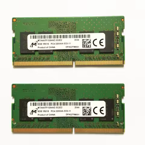 Micron DDR4 8GB 3200 MTA4ATF1G64HZ-3G2E2 8GB 1RX16 PC4-3200AA-SC0-11 SODIMM 260PIN Laptop Memory DDR
