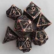 DND Dice for Dungeons and Dragons Polyhedral Dice Set Metal Role Playing D&D Dice HNCCESG Hollow Cth