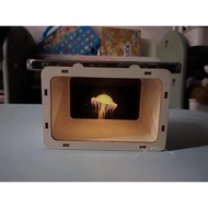 Wooden Hologram 3D Movie Assembling Set - Stem Hologram Box Game, 3D Illusion Box - 3D Projector Mod