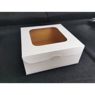 [10pcs] 7x7x3in Pastry Box / Cake Box with Window - GoBetterPackCo