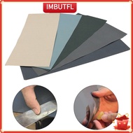 【IMBUTFL】5Pcs WET AND DRY SANDPAPER Sand Paper 2000 2500 3000 5000 7000 Mixed Grits❀