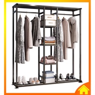 [OneHome] Garment Rack Wardrobe Hang Cloth Open Shelf Rak Besi Sangkut Pakaian Baju Kain Almari Kabi