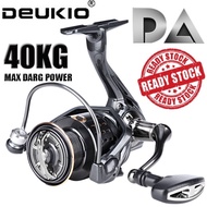 Fishing Reel 40kg Max Drag Reel Shimano Reel Spinning Reel Origainal Deukio Fishing Reel 2000-7000 Series Drag Metal HIGH SPEED LURE FISHING CASTING REEL MESIN PANCING