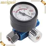 MEIGUII Spray Paint Tool Regulator​, ​Adjustable​ ​Pressure Gauge​ Air Pressure Regulator​, ​1/4 Inc