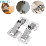 PERRY1 Cabinet Hinge 90 Degree No-Drilling Hole Soft Close Wardrobe Furniture Hardware With Screws Door Hydraulic Hinge