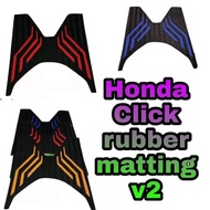 HONDA CLICK 125&150 FOOTBOARD RUBBER MATTING MOTORCYCLE WITH DESIGNED