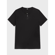 ✨AESTHETIC SHEIN✨ SHEIN Men Button Detail Solid Tee