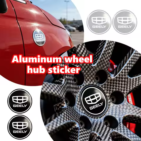 4PCS 56mm Car Styling Wheel Center Hub Caps Stickers Badge For Geely Geometry CK2 CK3 GT GC9 Tugella