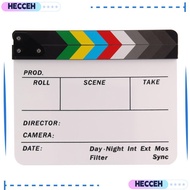 HECCEH Director Film Clapboard, Photography Prop Large Panel Clapperboard, Useful Decoration Colorfu