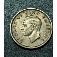 New Zealand KG VI 6 Pence 1947