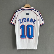 1998 High-quality French ZIDANE #10 Away Football Jersey